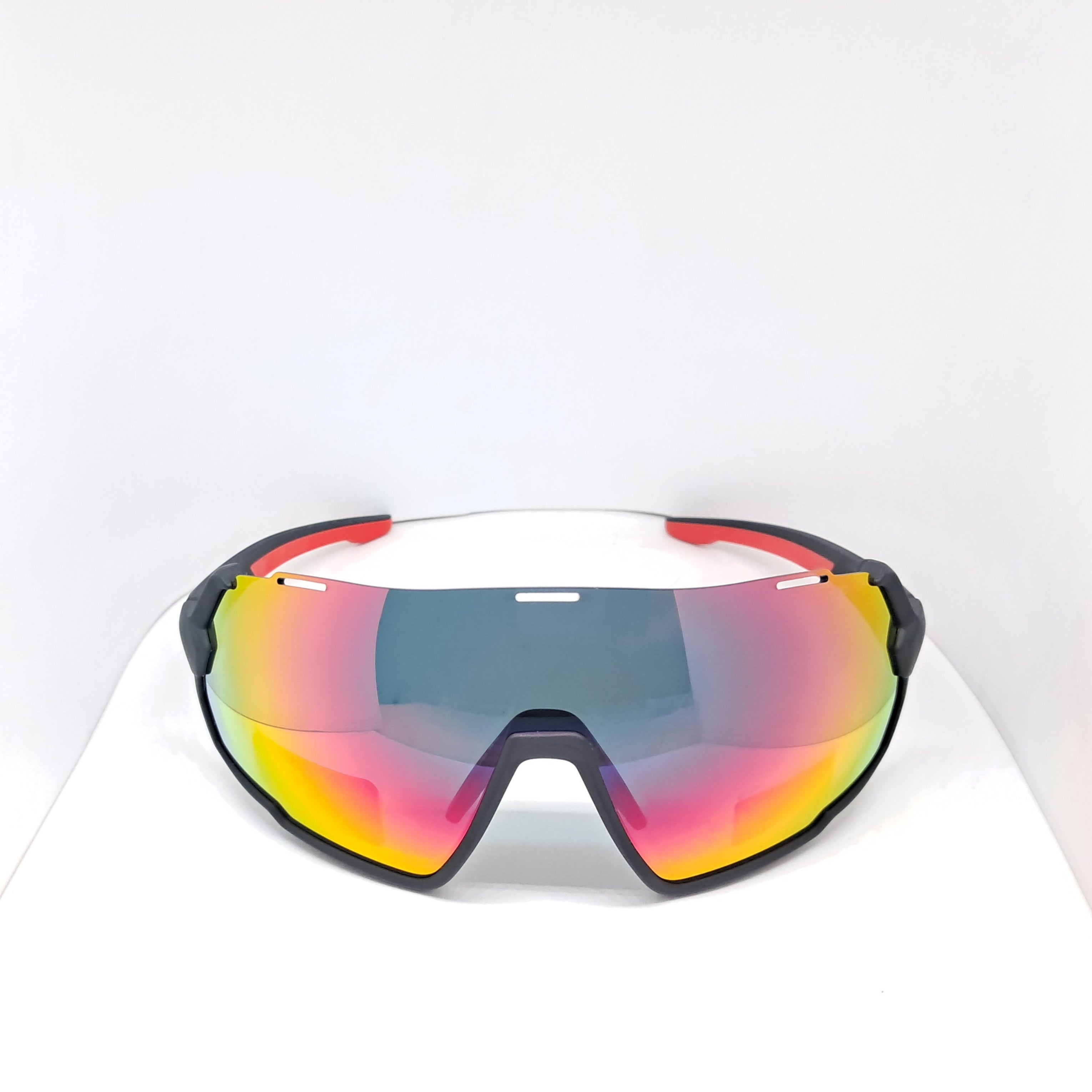 Lacrosse " Round Half Mask" black/red