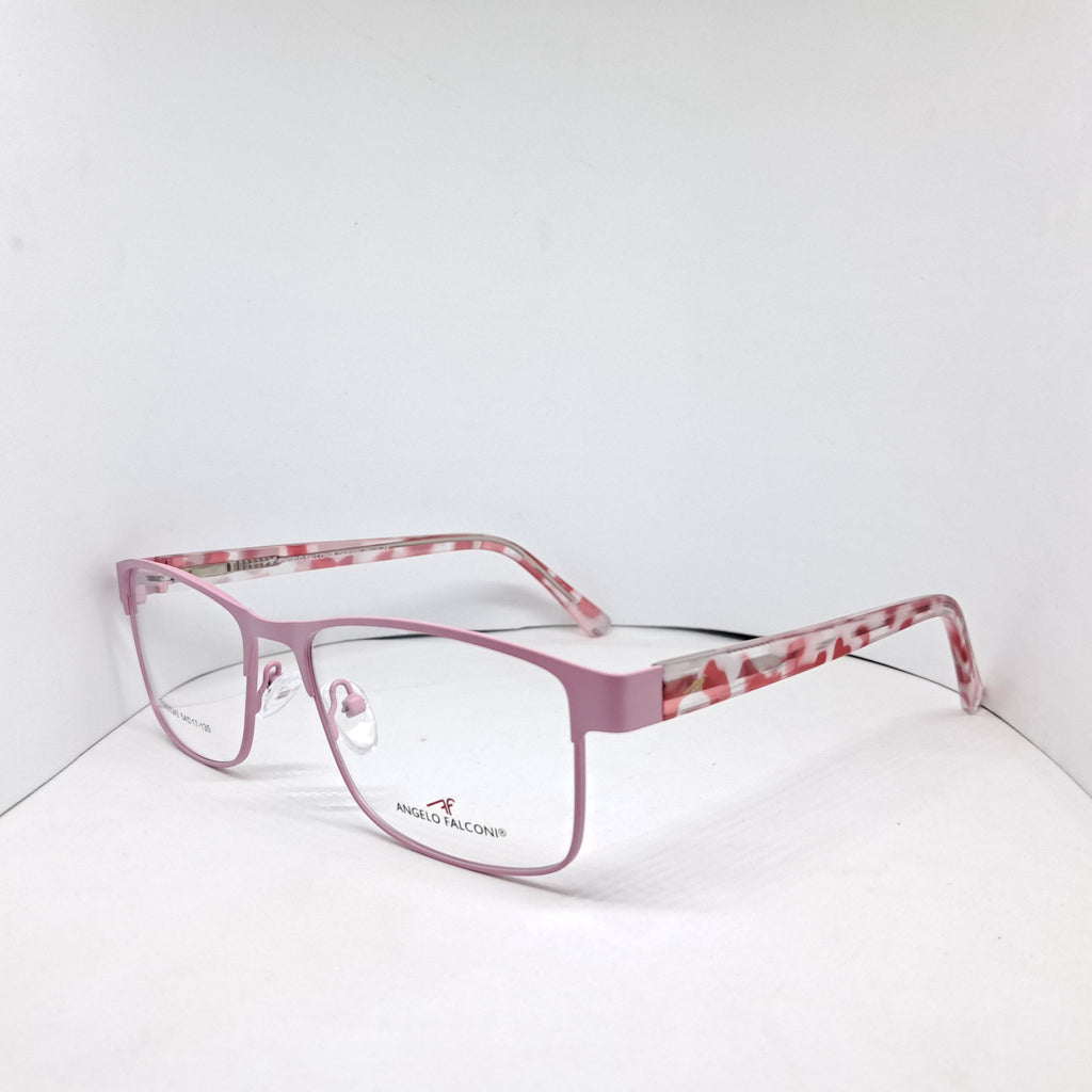 Angelo Falconi rectangle metallic pink