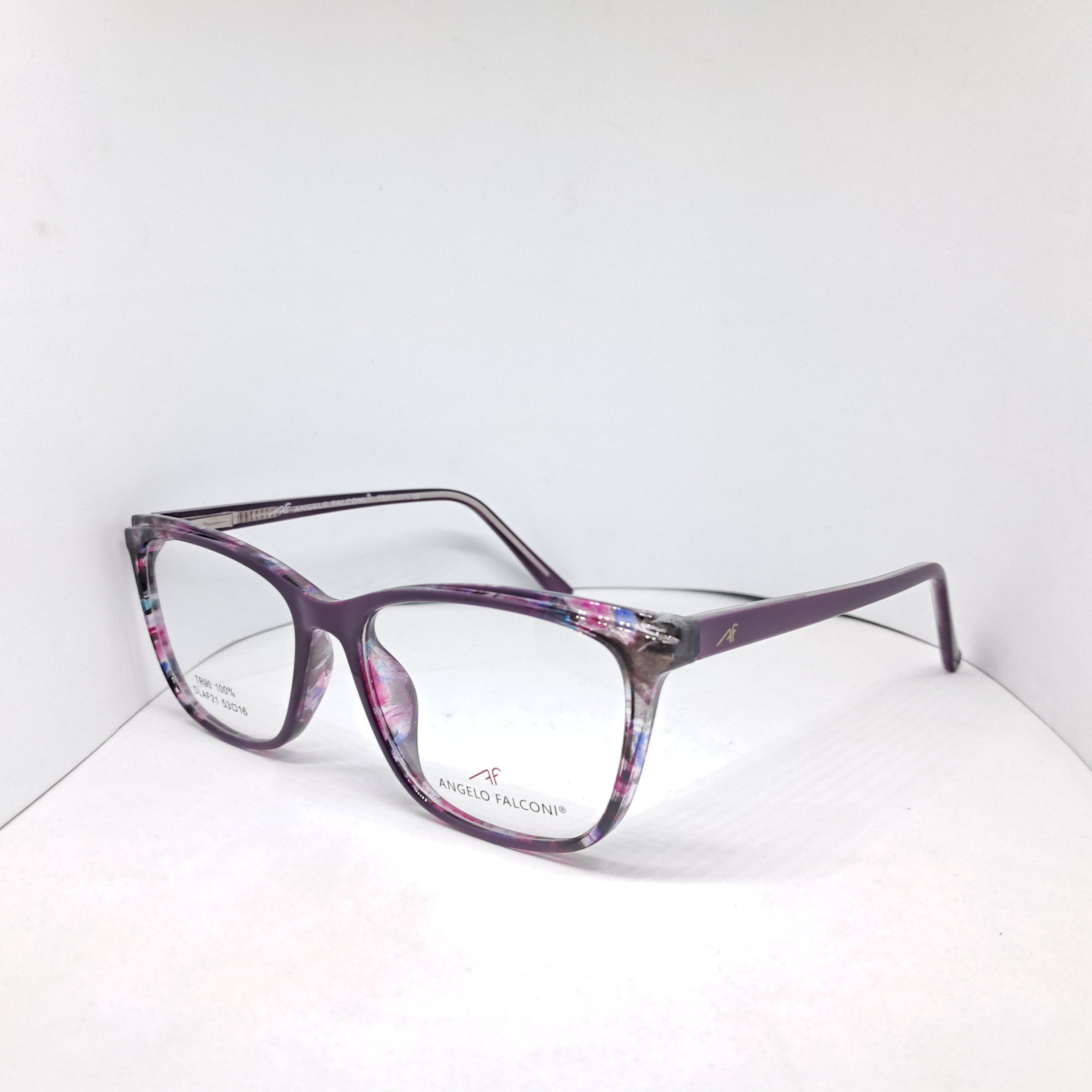 Angelo Falconi cat-eye artsy violet