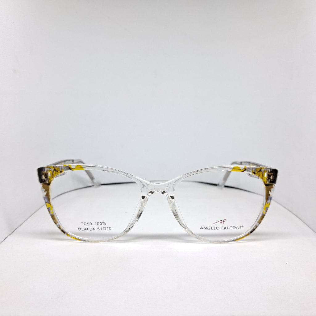 Angelo Falconi cat-eye artsy yellow