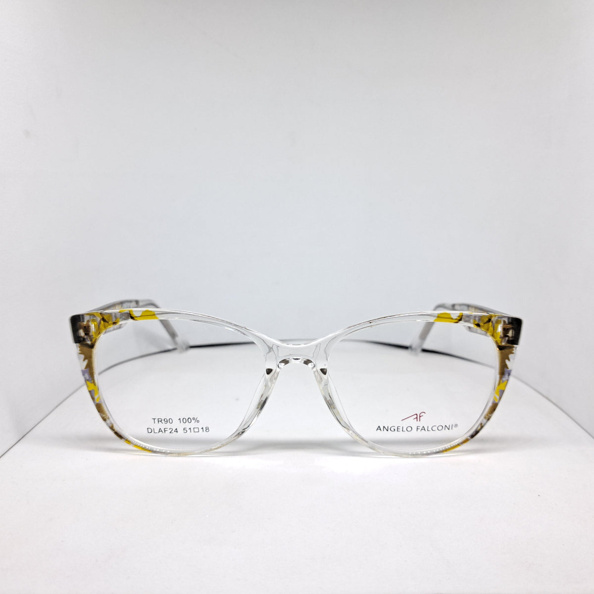 Angelo Falconi cat-eye artsy yellow