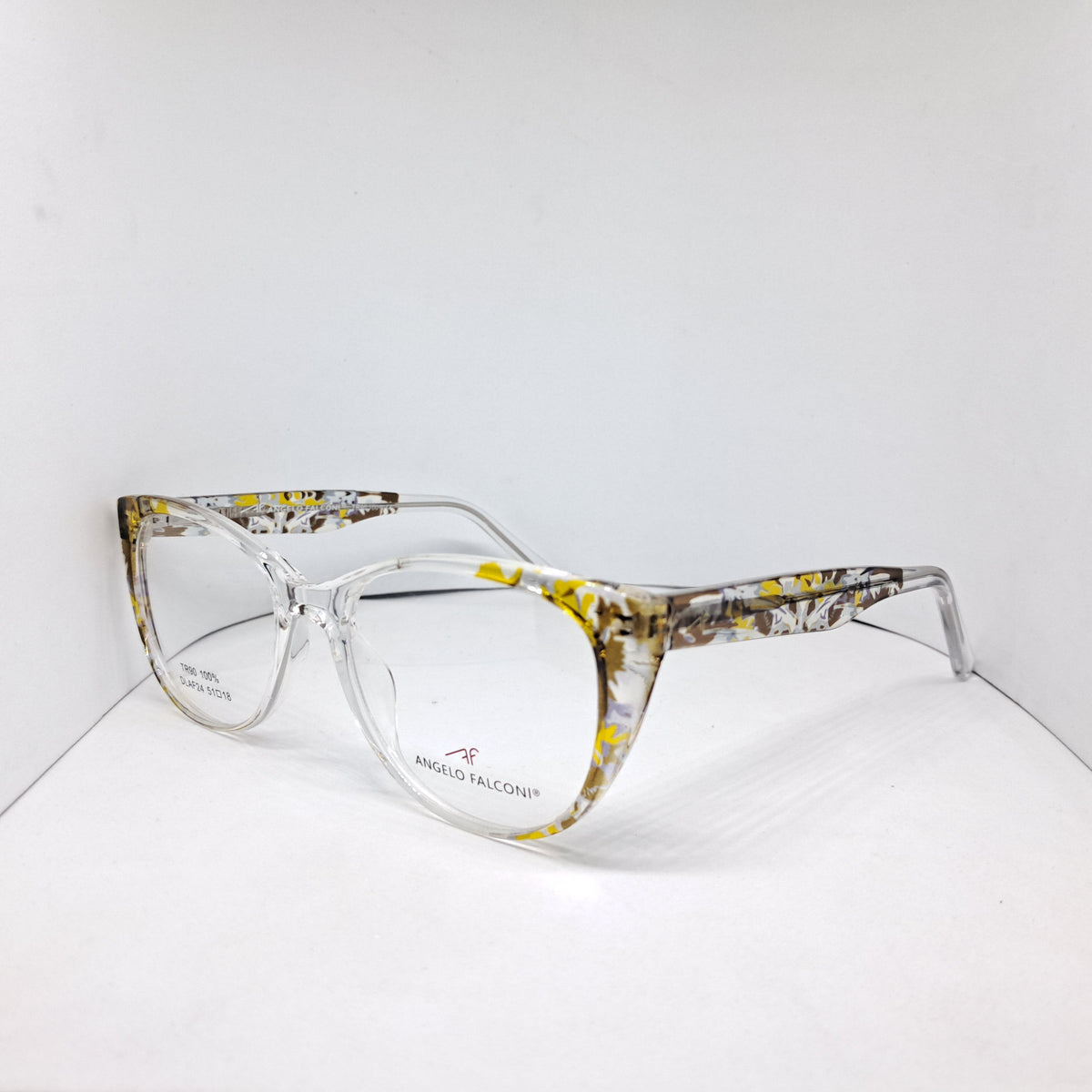 Angelo Falconi cat-eye artsy yellow