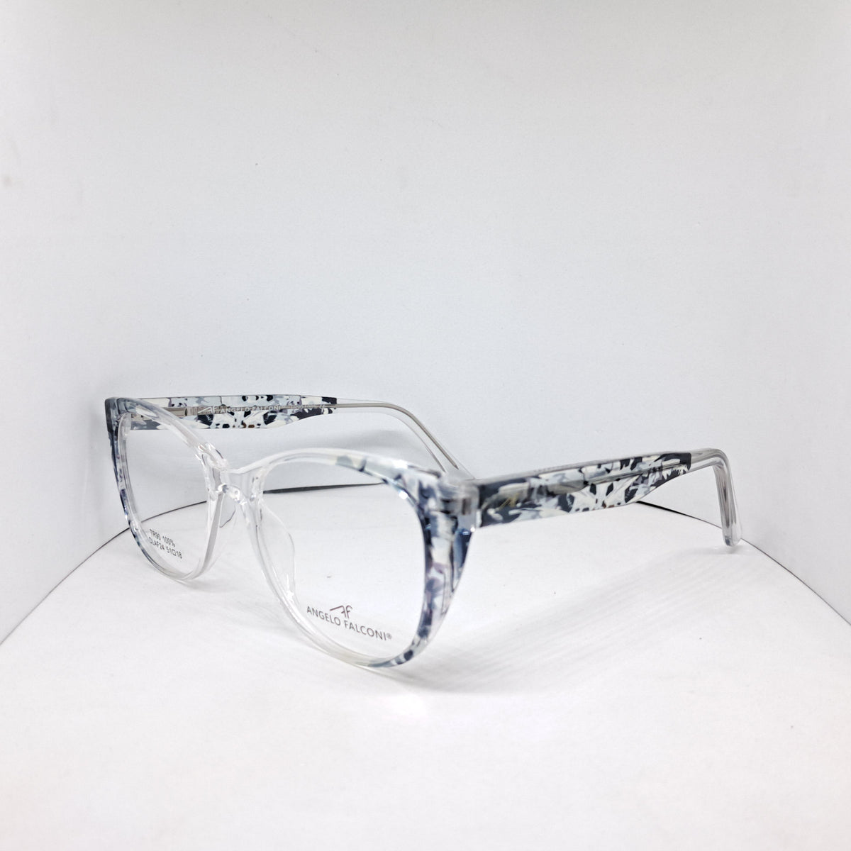 Angelo Falconi cat-eye artsy blue