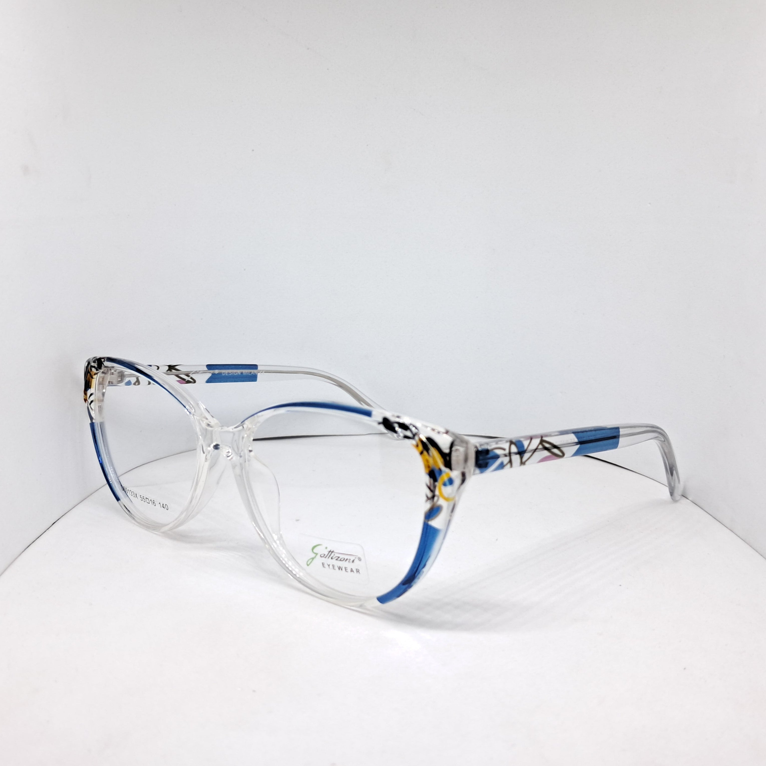 Gattizoni cat-eye artsy blue