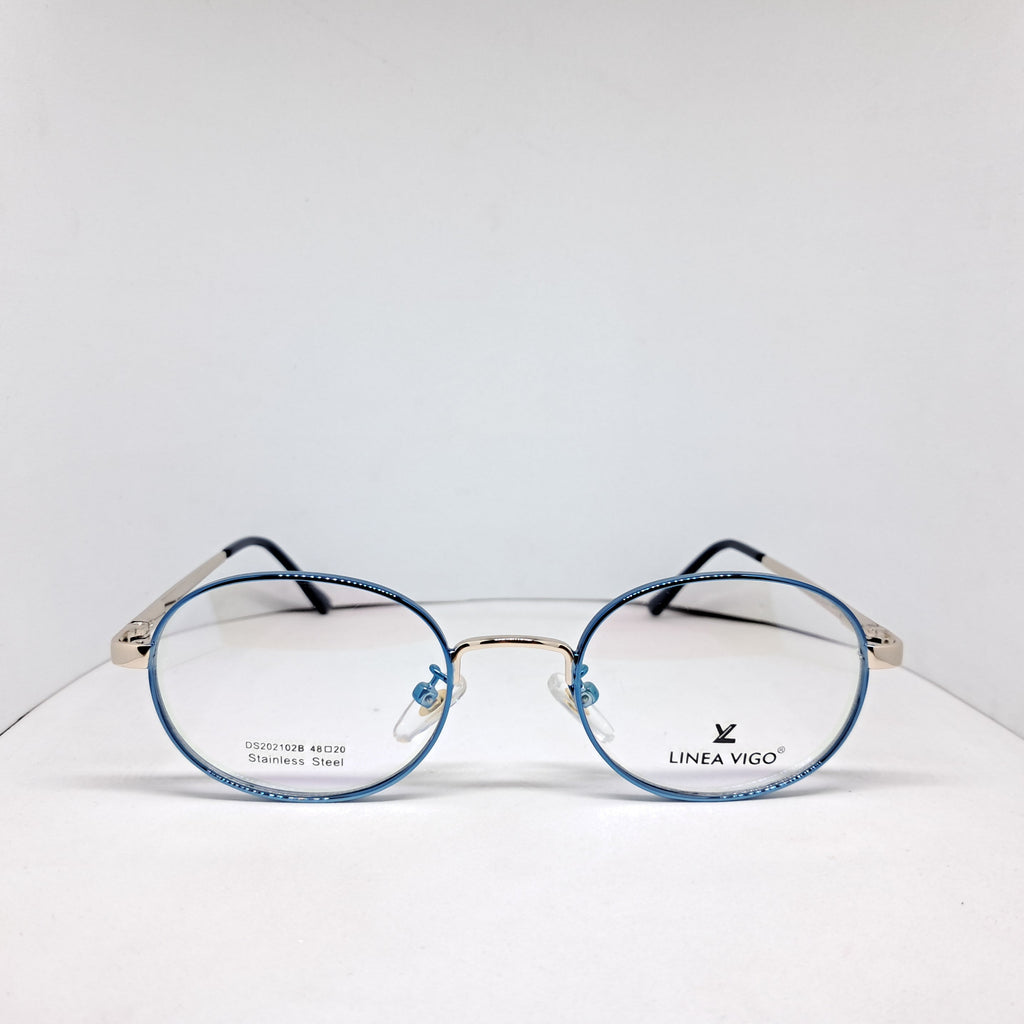 Linea Vigo metallic round blue