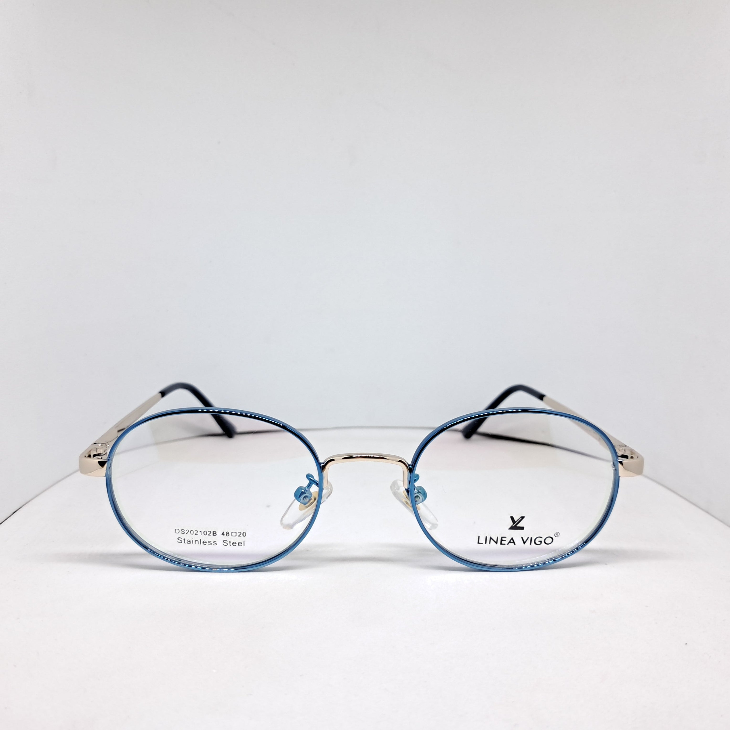 Linea Vigo metallic round blue
