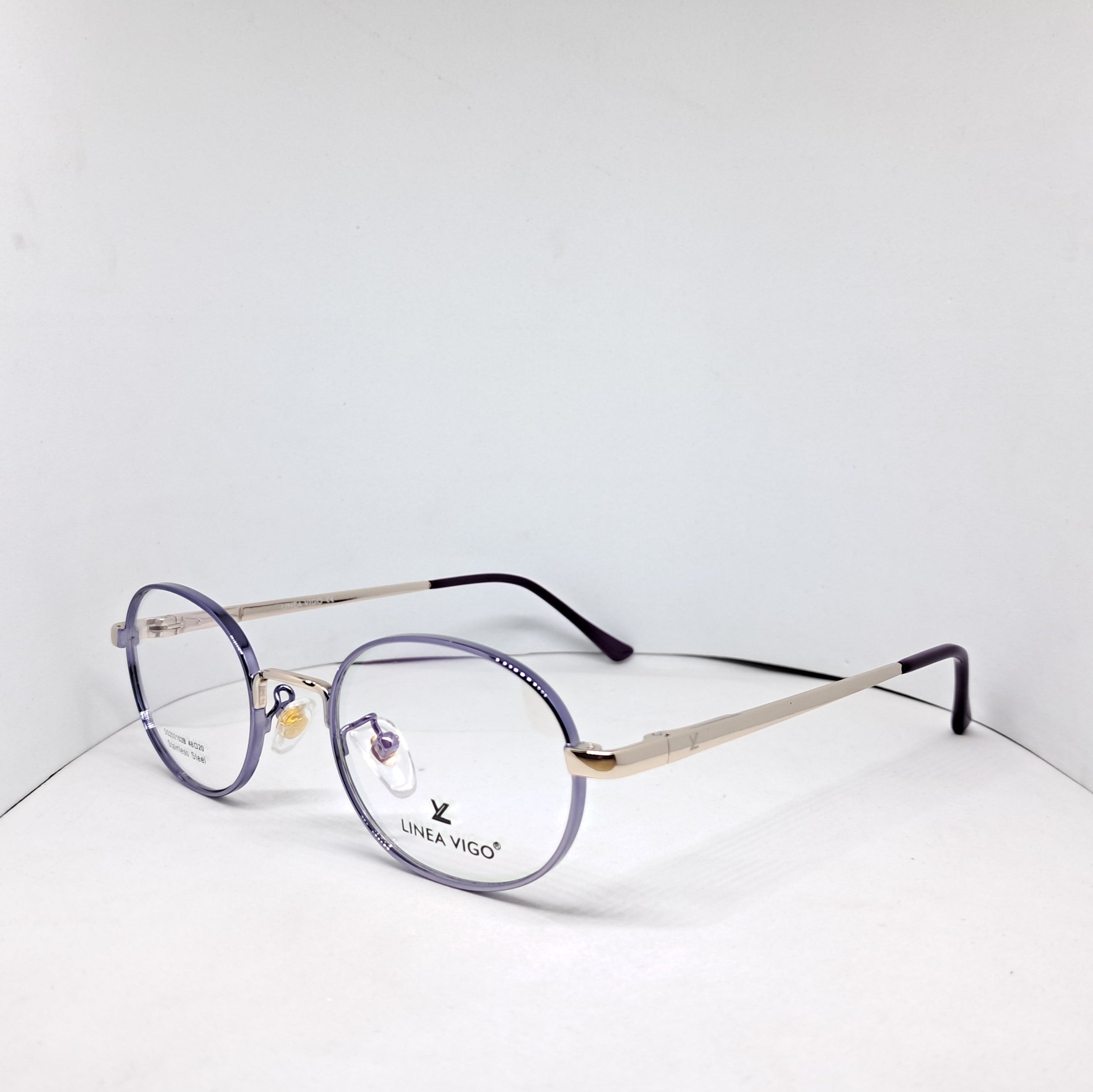 Linea Vigo metallic round violet