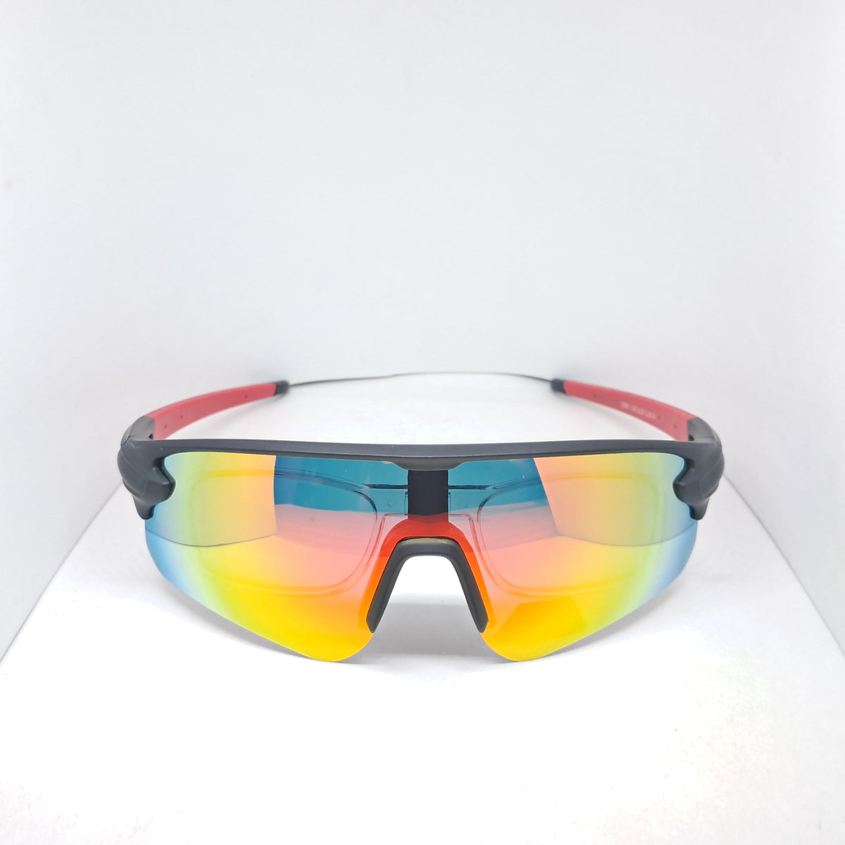 "Low Half Mask" black/red óptico