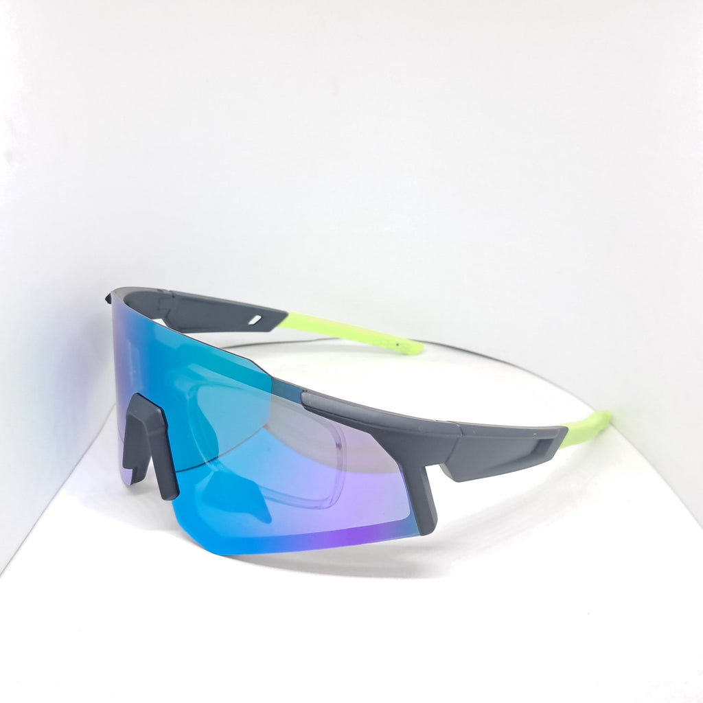 "Half Mask" black/green óptico