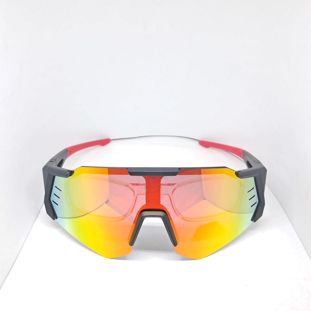 "Half Mask" black/red óptico