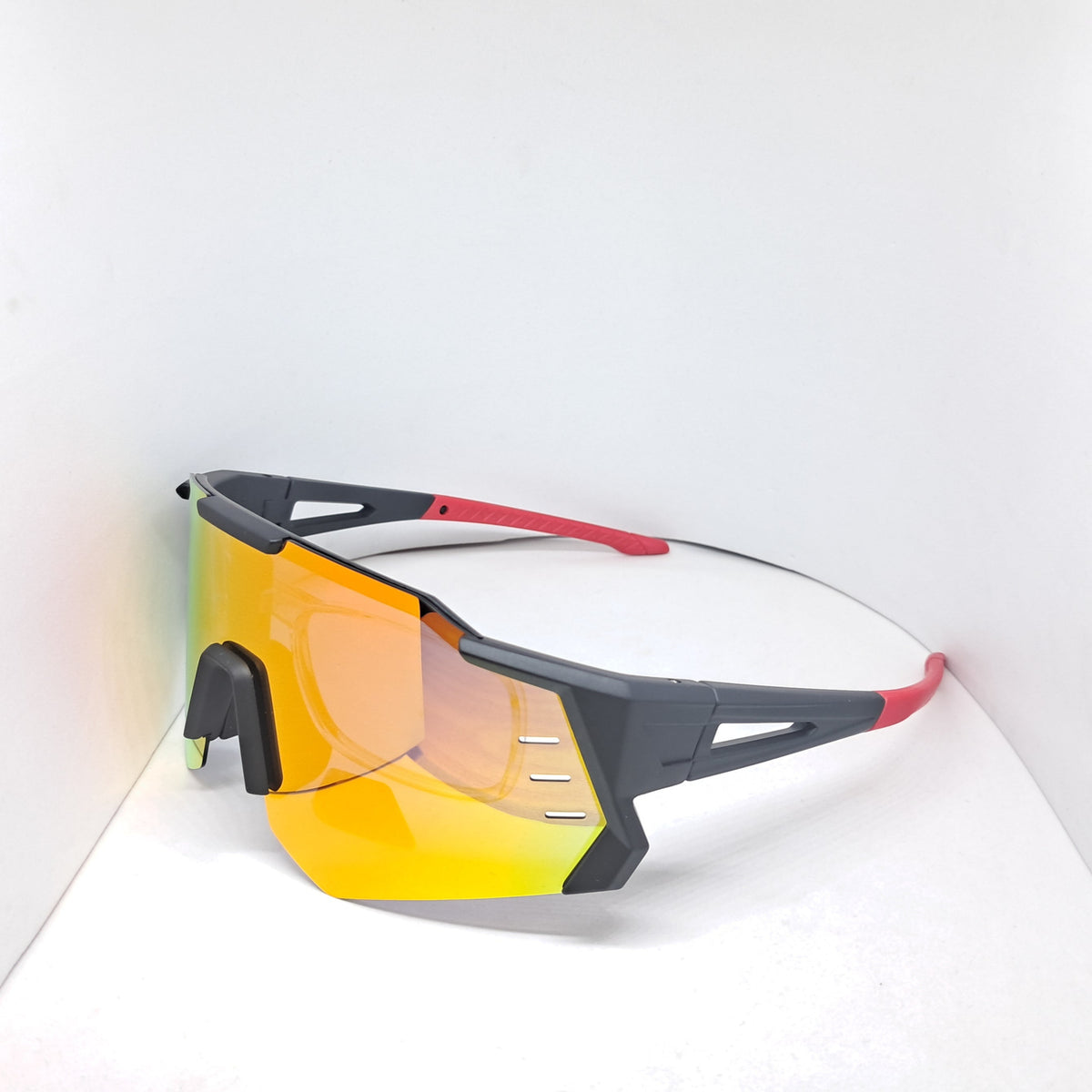 "Half Mask" black/red óptico