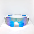 "Half Mask" white/blue óptico