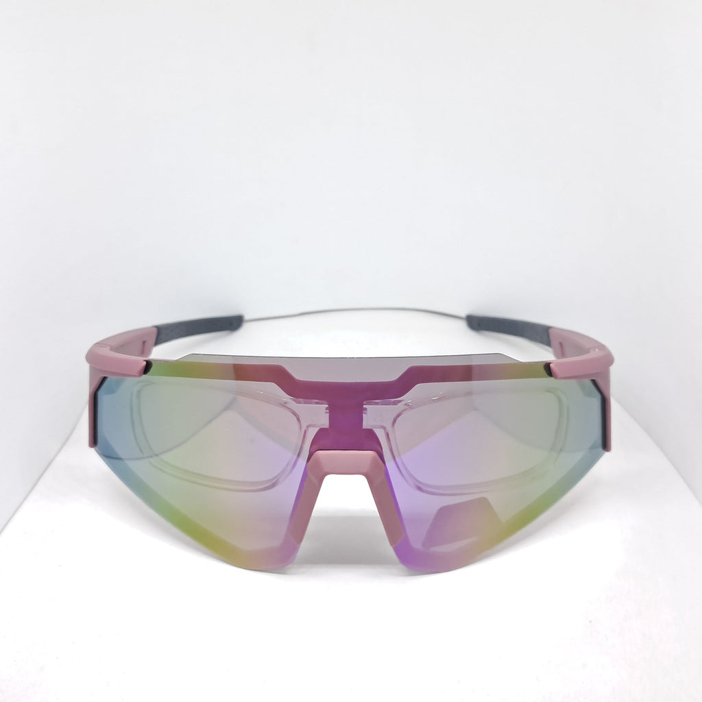 "Half Mask" violet/black óptico