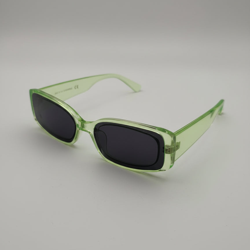 Grís sobre neón verde